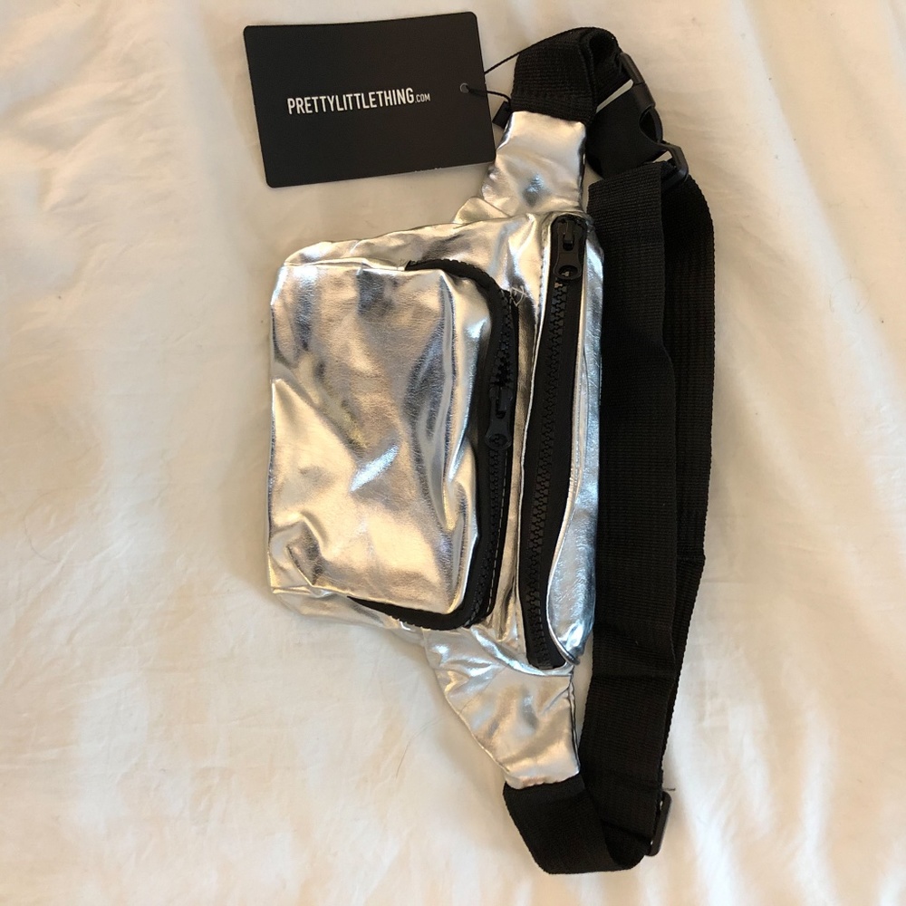 Silver Metallic Fanny Pack